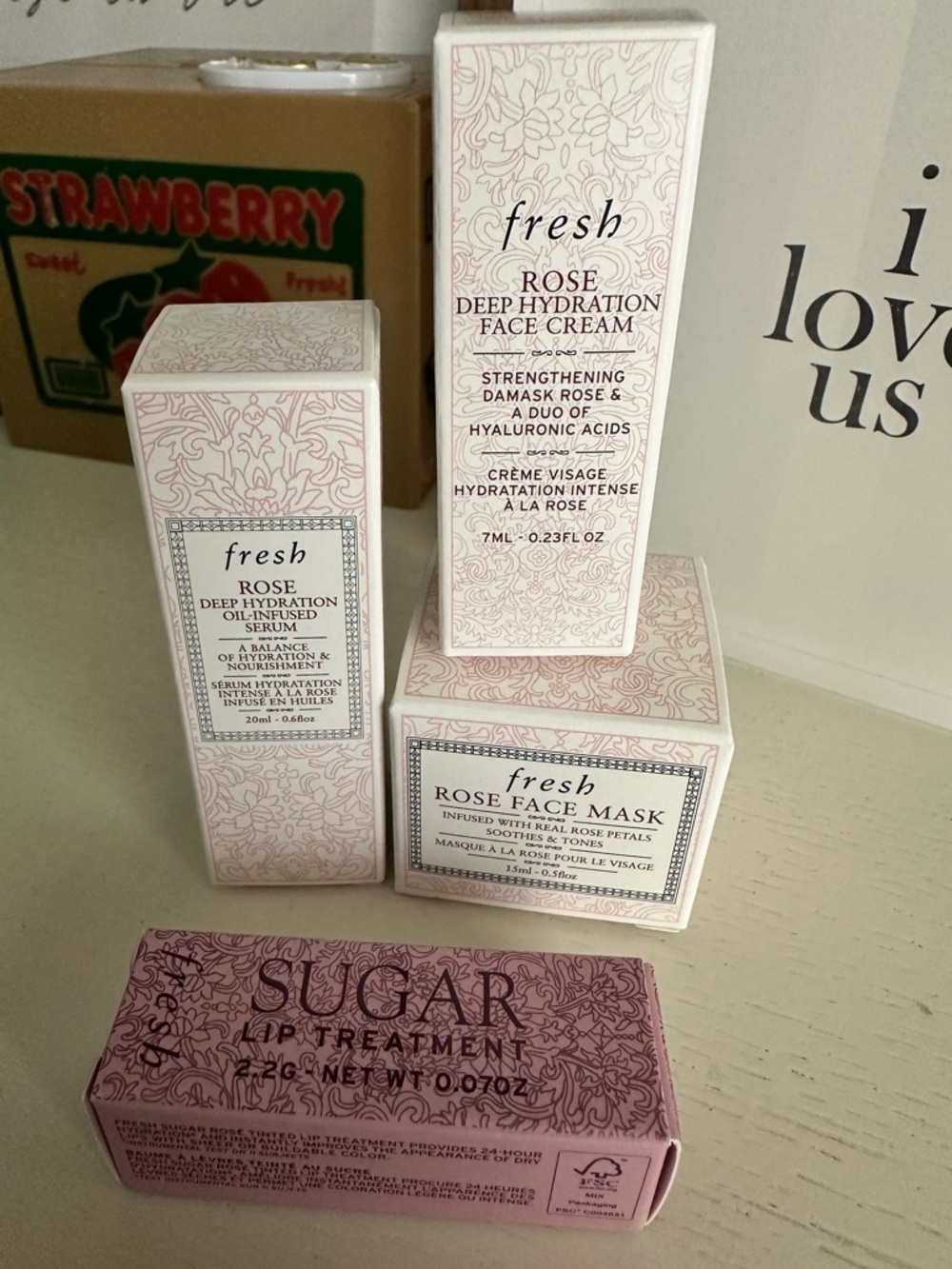 Fresh Rose Minis & Sugar Lip Minis